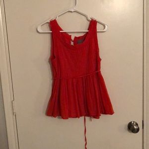 Orange Anthropologie top